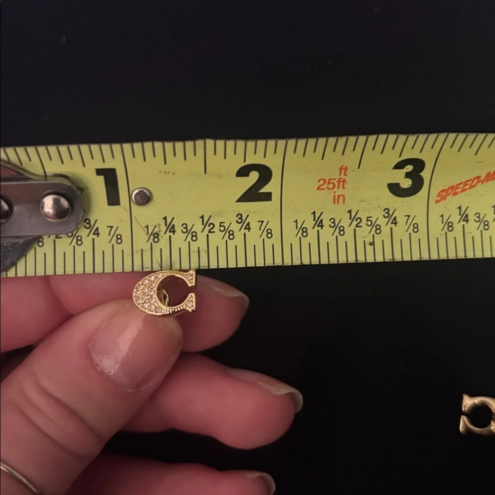 Coach pave necklace and stud set Gold - Picture 6 of 7